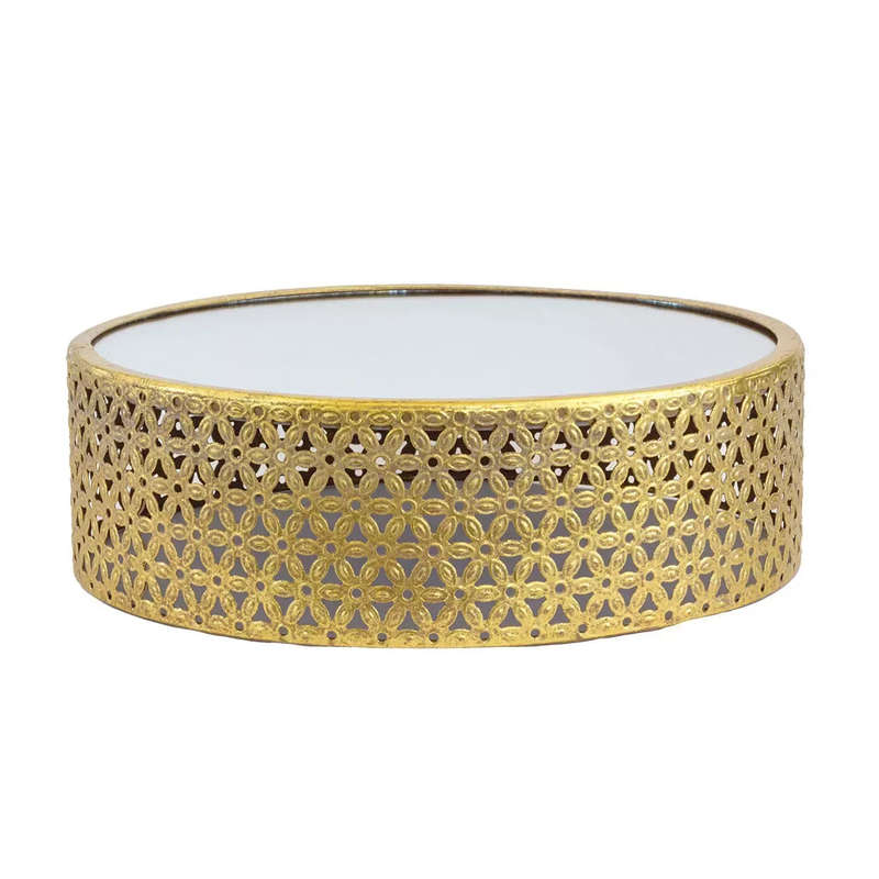 Mirror Stand - Gold Round