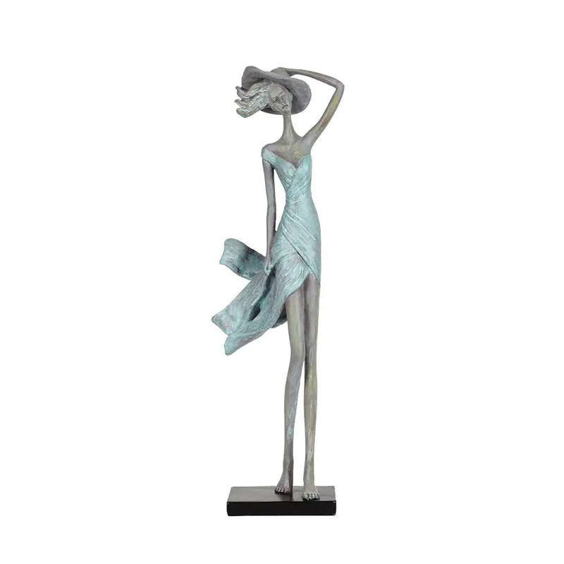 Ornament - Lady in Light Blue 38cm