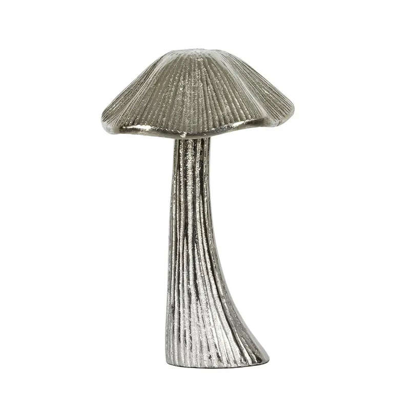 Ornament - Silver Mushroom 18cm