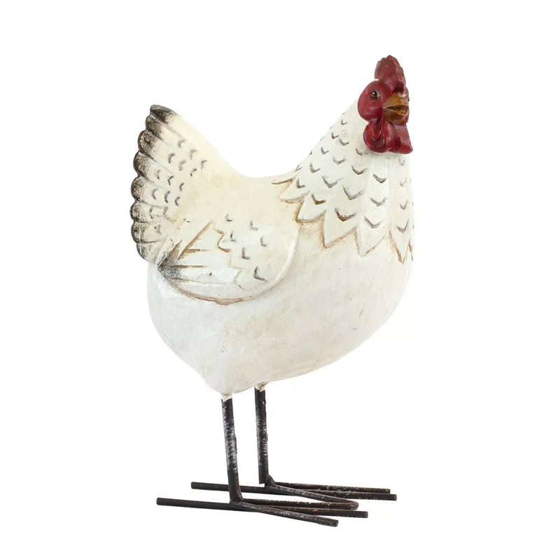 Ornament - White Chicken 21cm