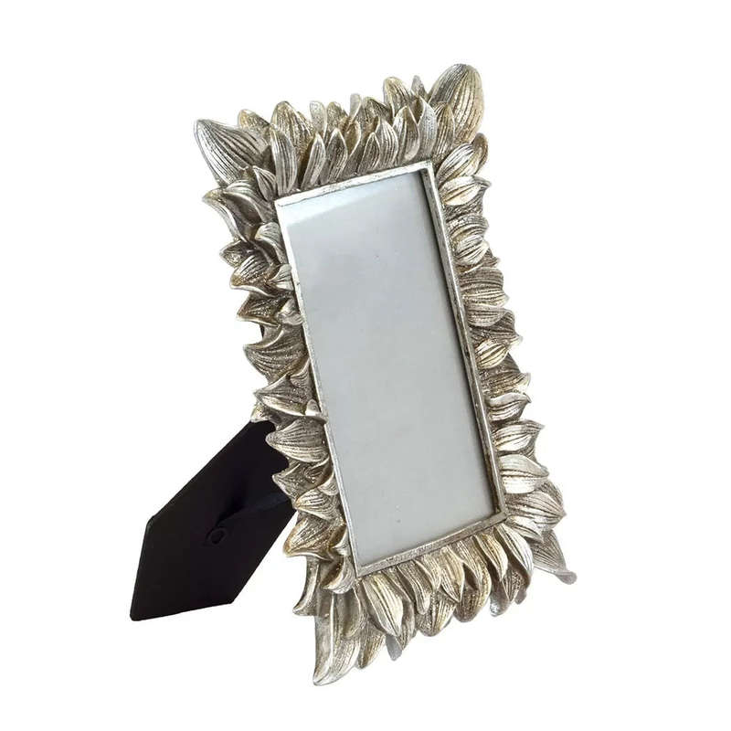 Picture Frame - Silver Flower Petals