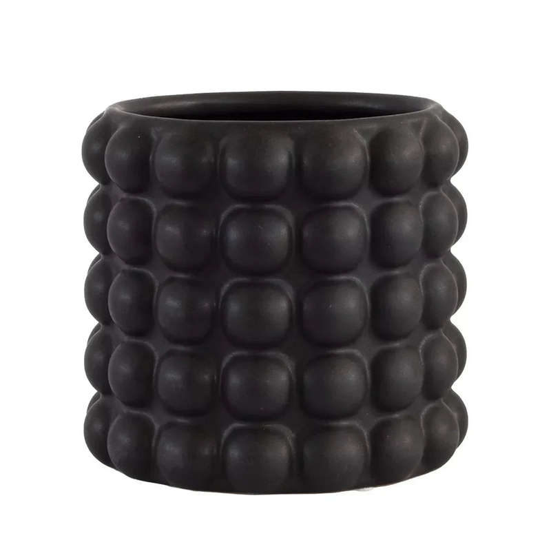 Planter - Bubble Ebony 14.5cm