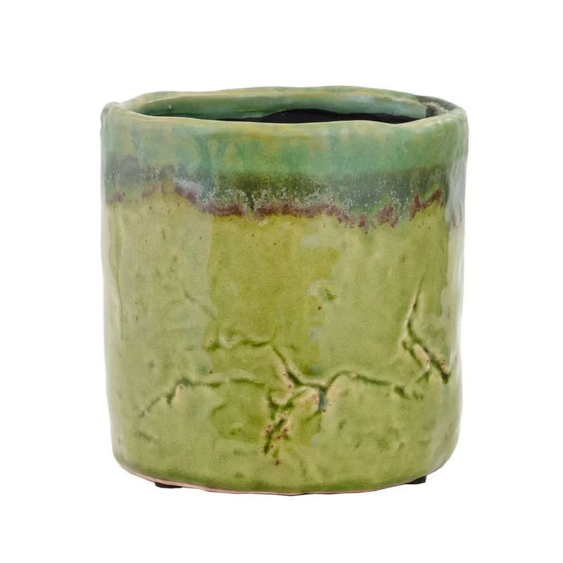 Planter - Ceramic Green Jungle 14cm