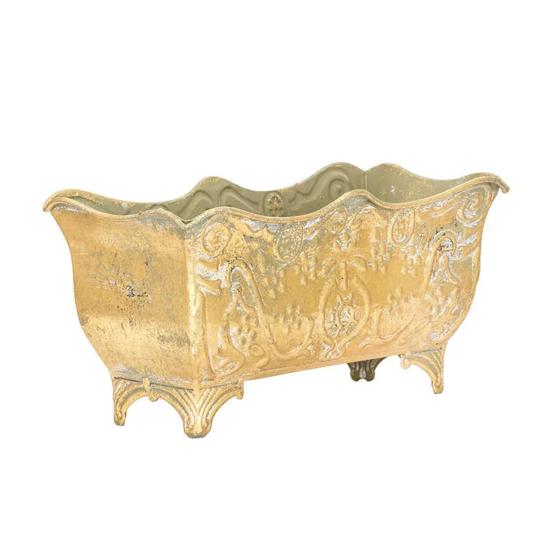Planter - Classical Rectangular Gold