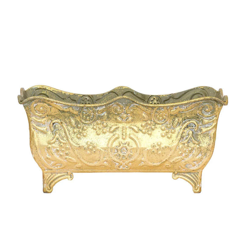 Planter - Classical Rectangular Gold