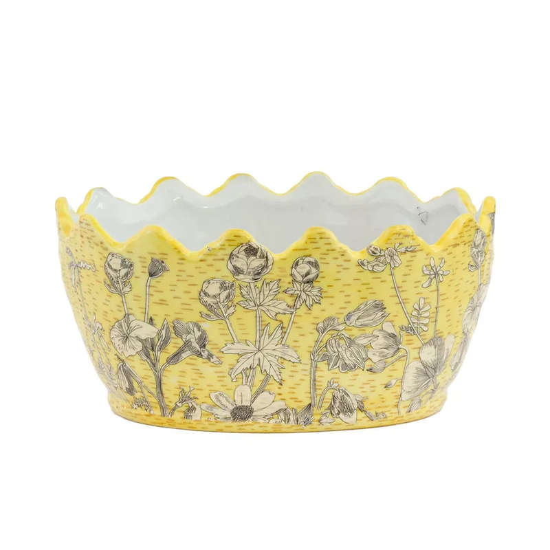 Planter - Oval Yellow Fields
