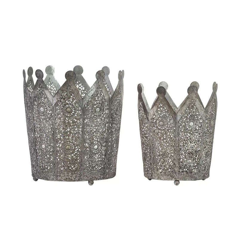 Planter Set of 2 - Crowns