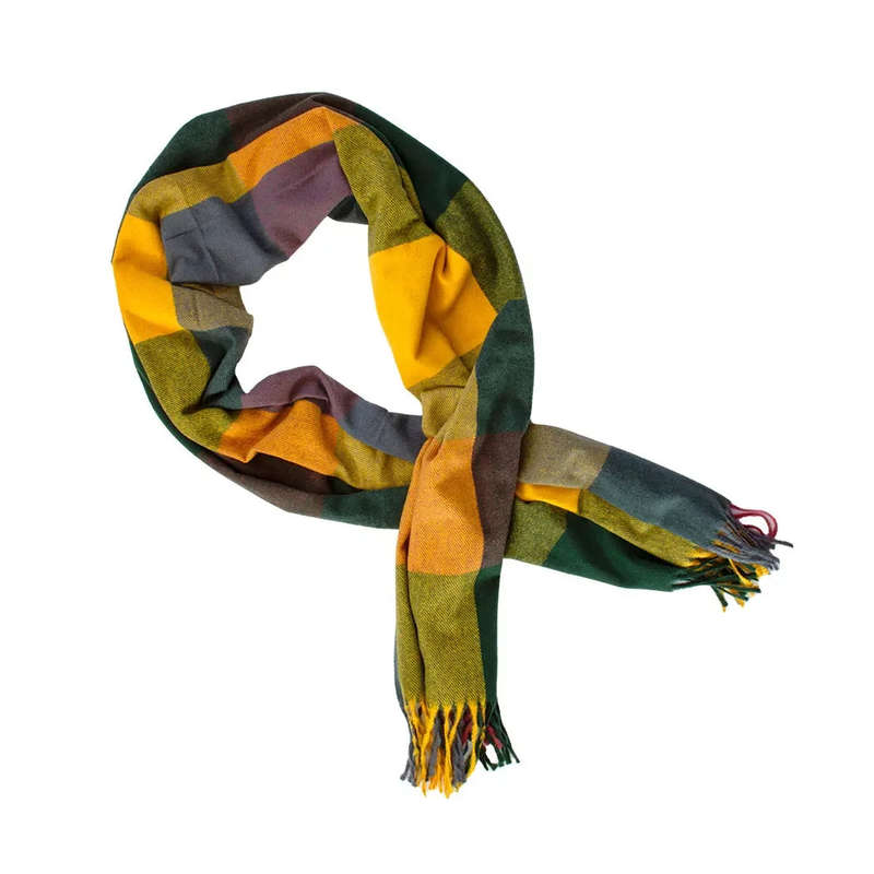 Scarf - Check Warm Colours