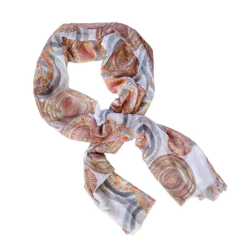 Scarf - Golden Circles Light