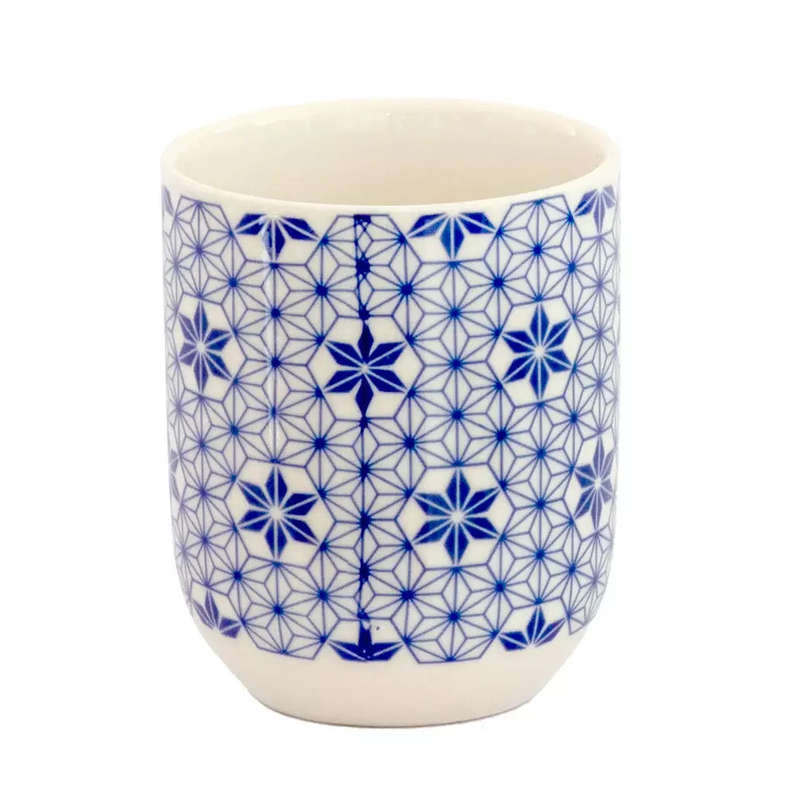 Teacup - Blue Geometric