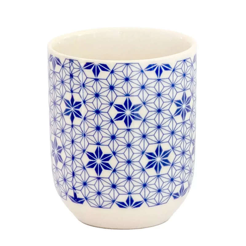 Teacup - Blue Geometric