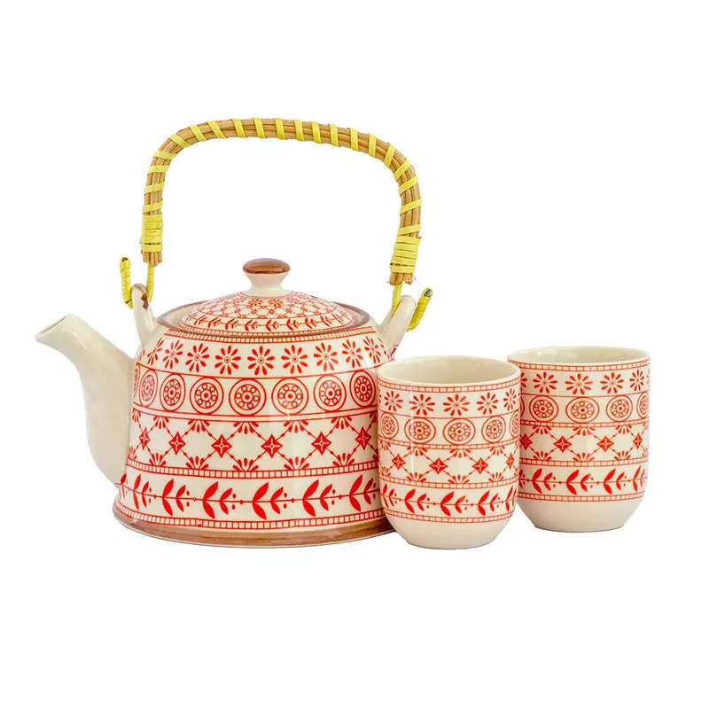 Teacup - Red Patterned
