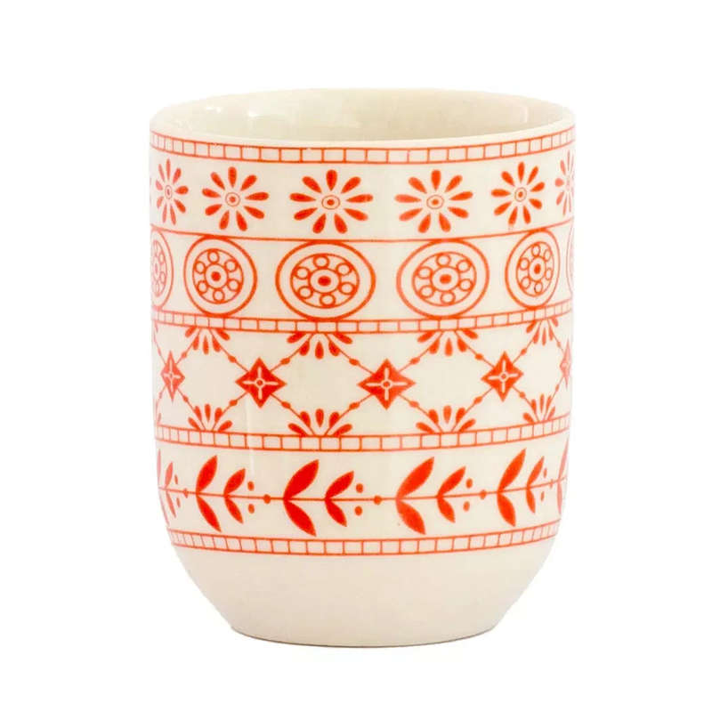 Teacup - Red Patterned