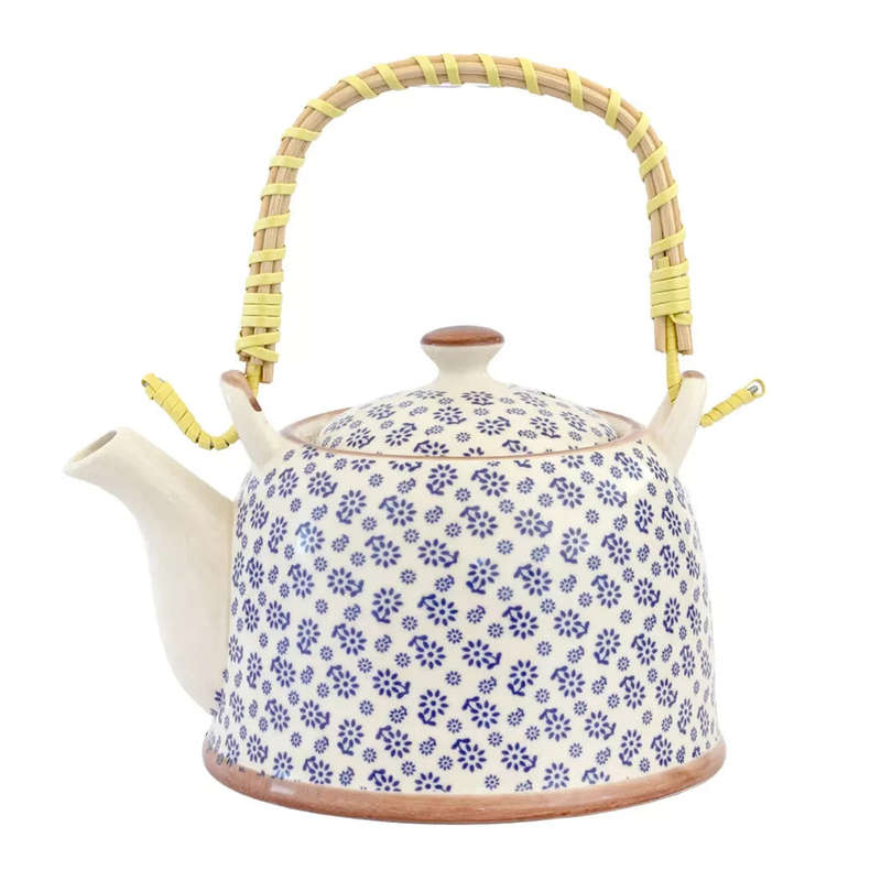 Teapot - Blue Flower Field
