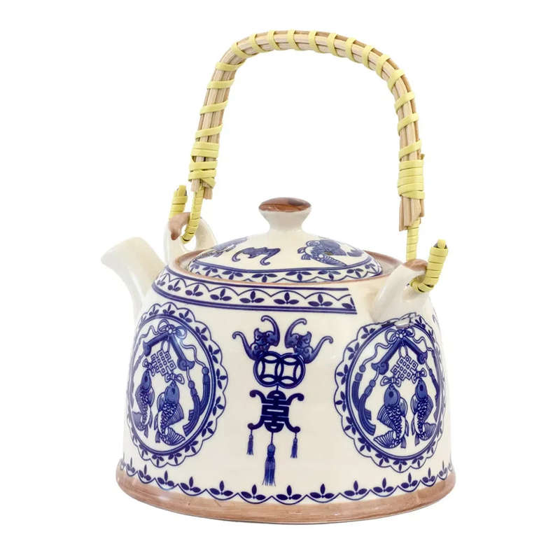 Teapot - Blue Koi