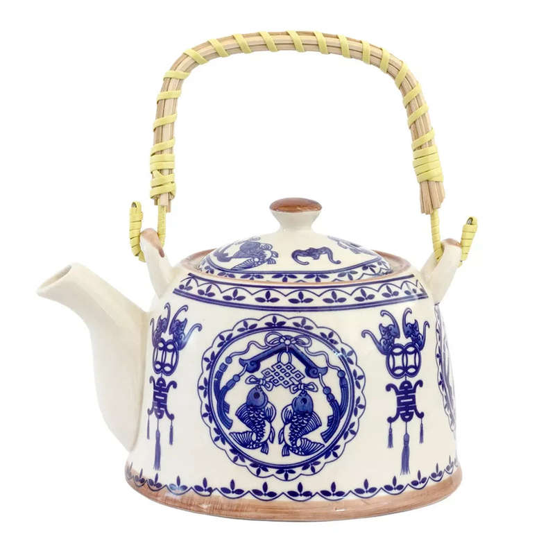 Teapot - Blue Koi