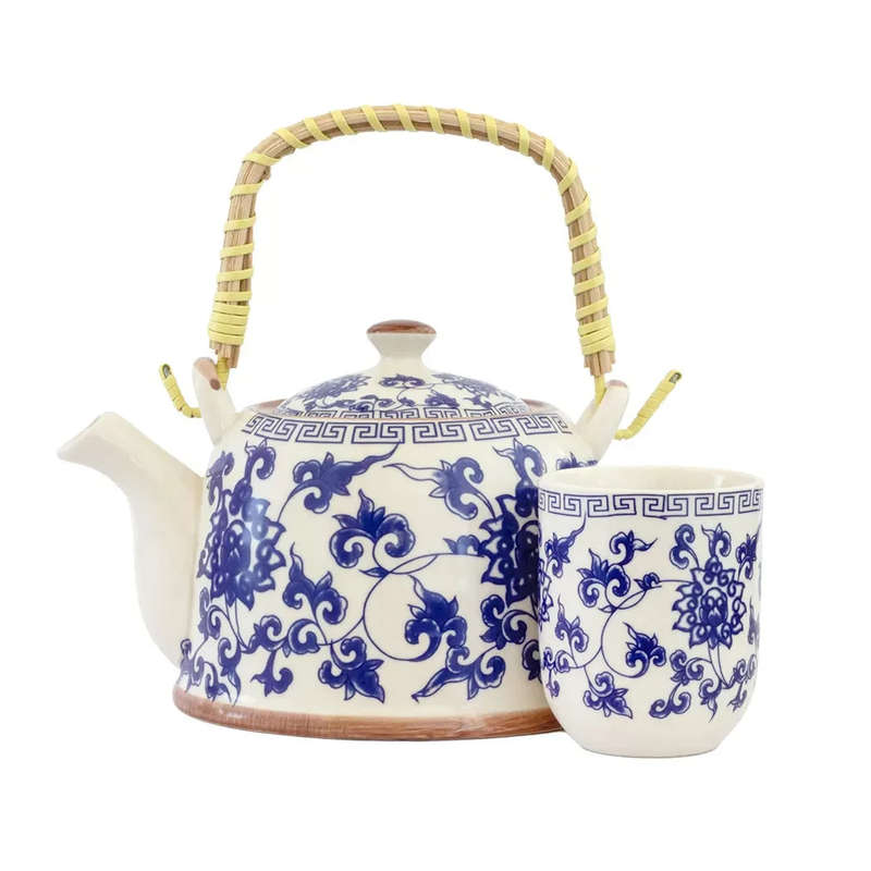 Teapot - Blue Vines