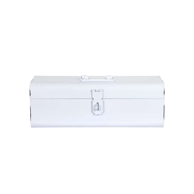 Bread/Tool Box - Enamel Cool White