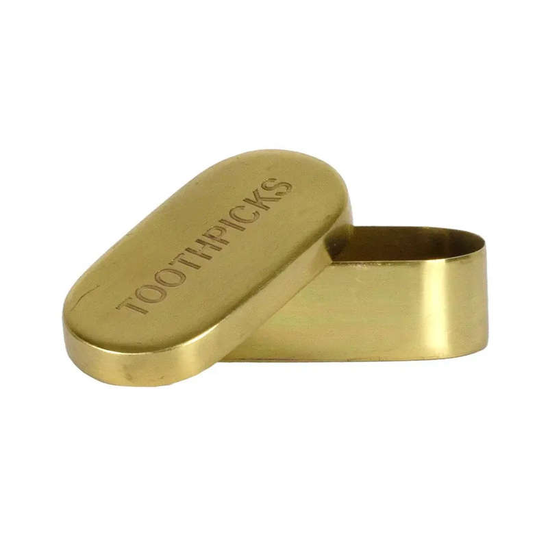 Toothpick Holder - Brass