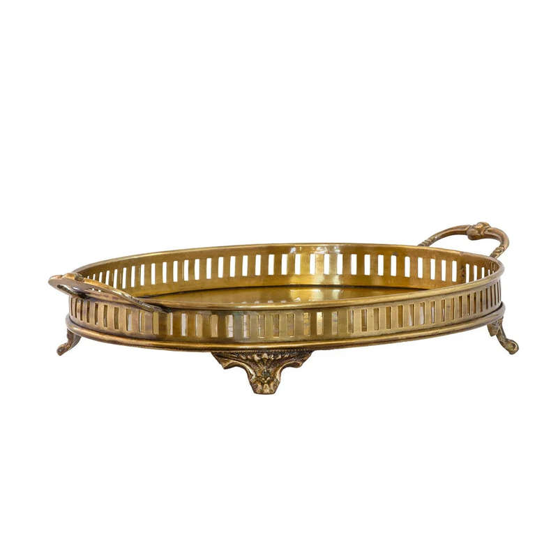 Tray - Brass Handled