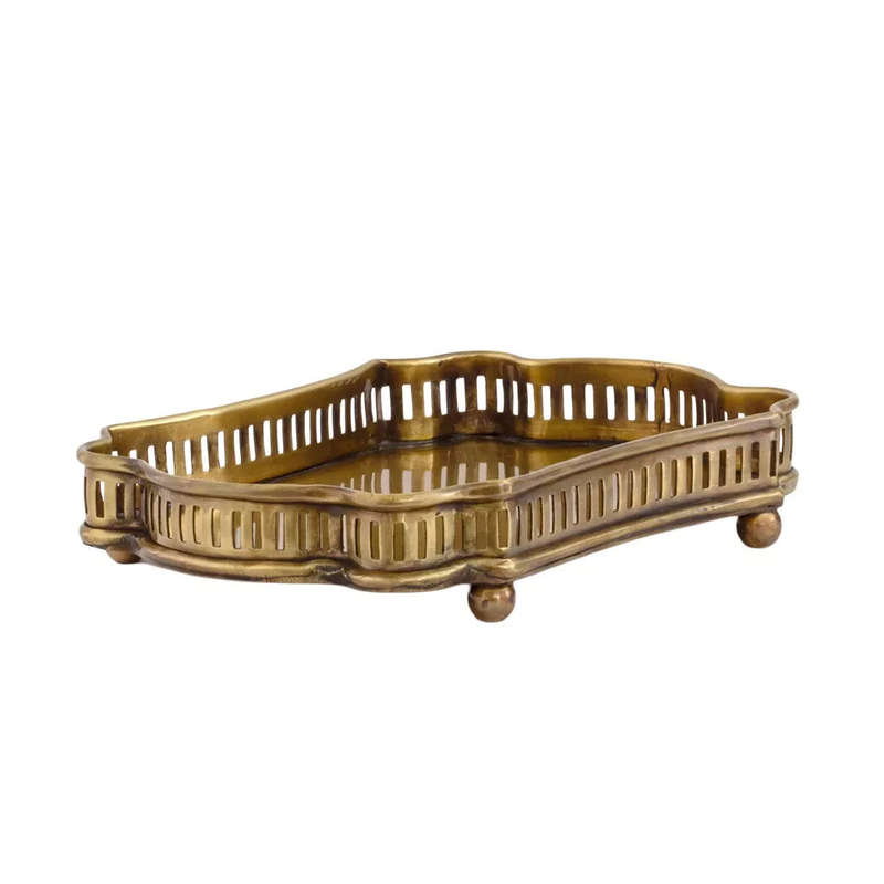 Tray - Oval Perfume Brass