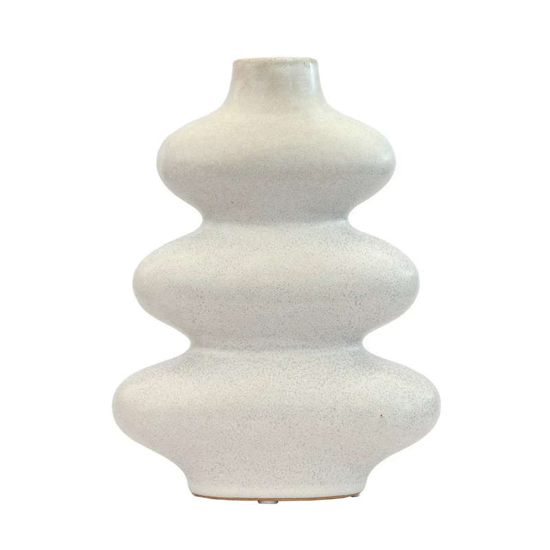 Vase - 3 Tier Natural 22.5cm