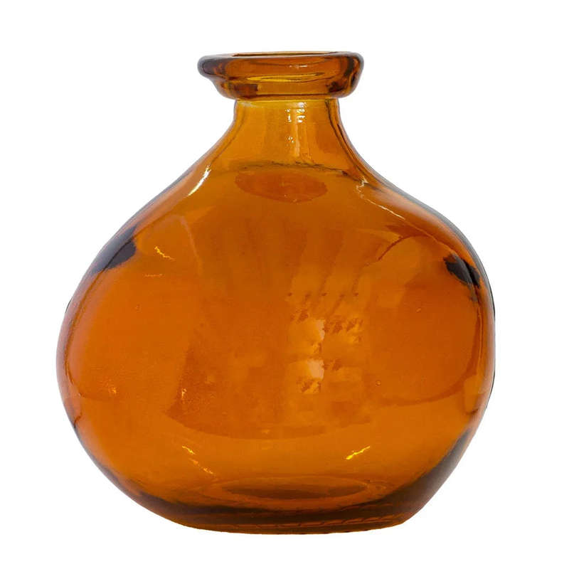 Vase - Amber Curves 18cm