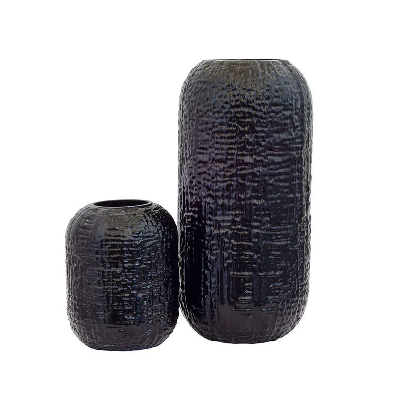 Vase - Black Purple 33cm