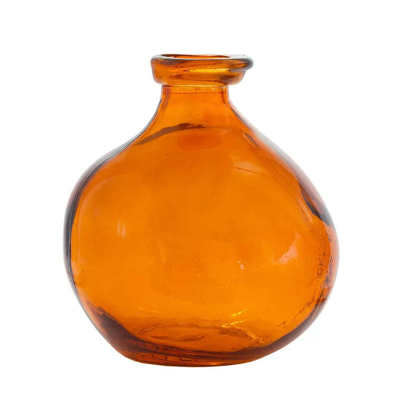 Vase - Sunrise Orange Curves 18cm