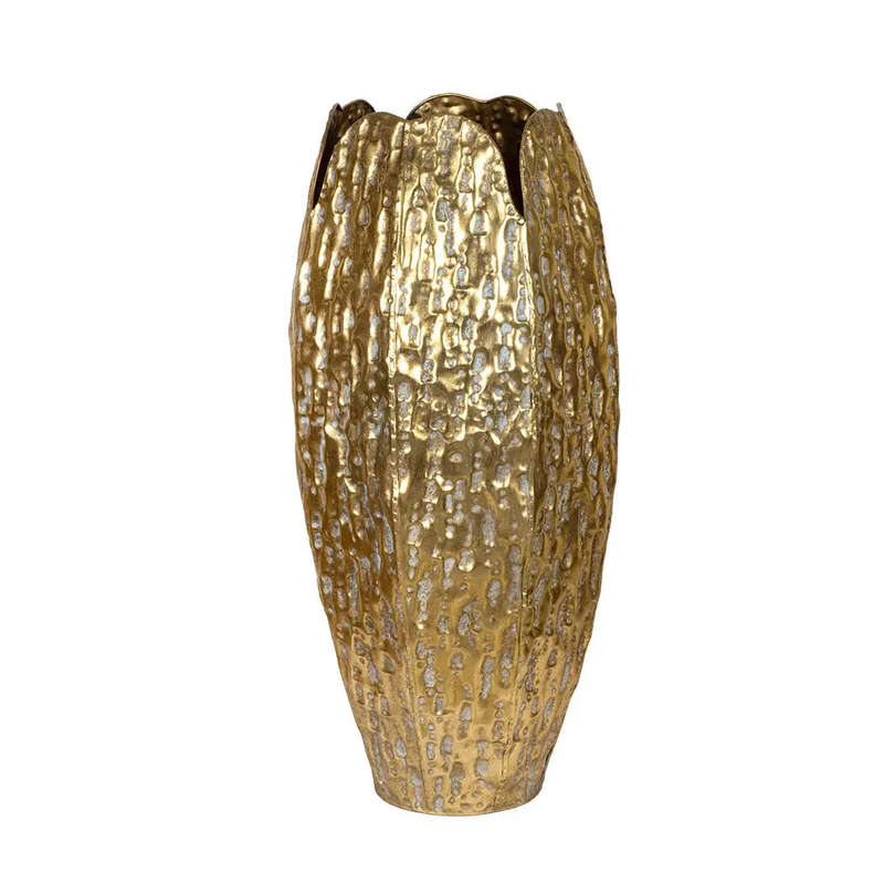 Vase - Textured Ancient Gold 60cm