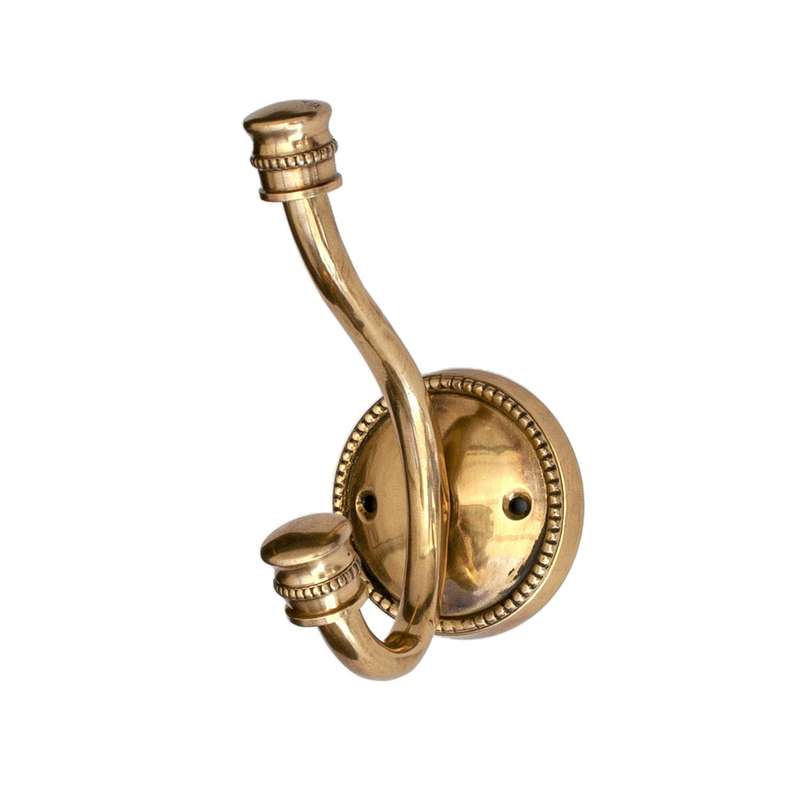 Hook - Brass Round Beaded