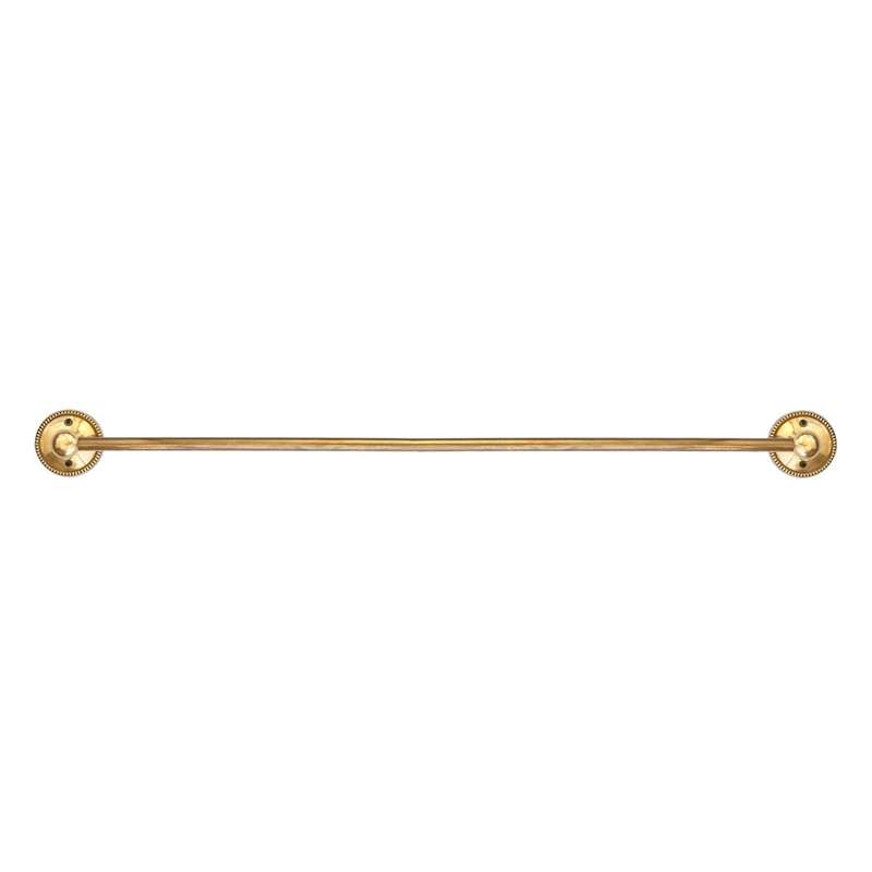 Towel Rail - Beaded Brass 100cm