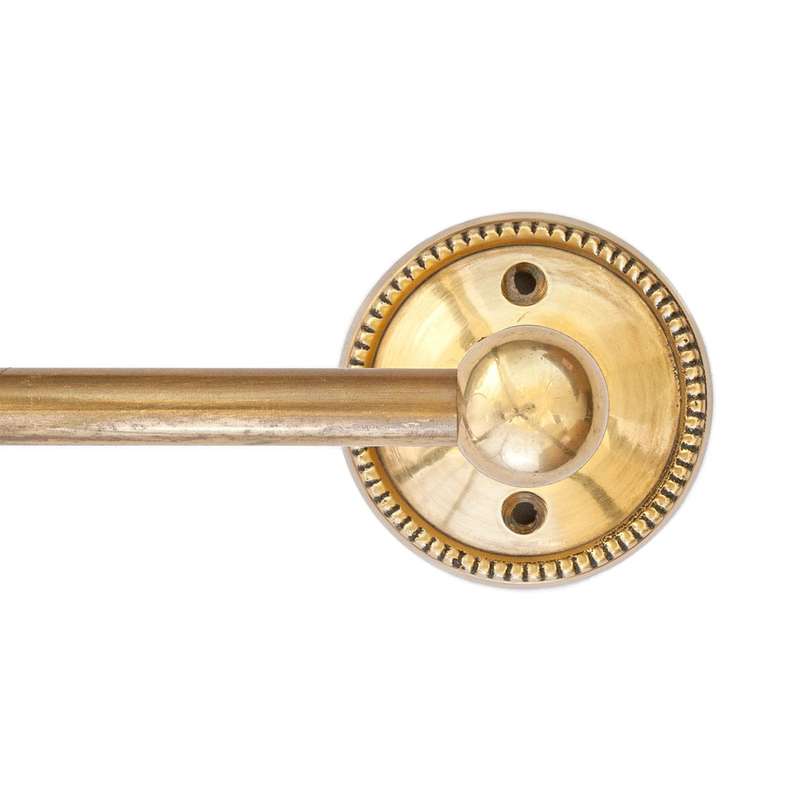 Towel Rail - Beaded Brass 100cm