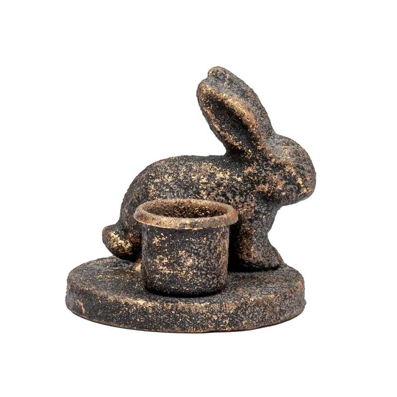 Candle Holder - Iron Bunny