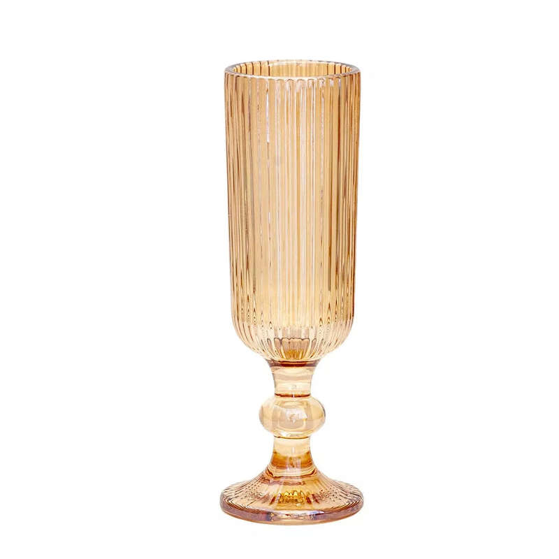Champagne Flute - Lines Amber 150ml