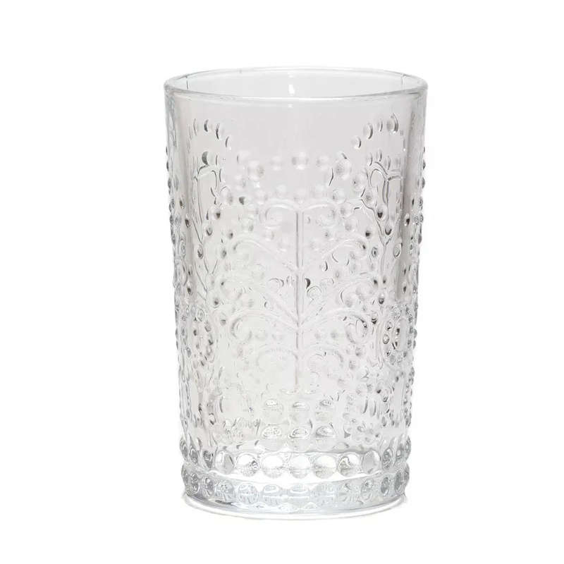 Drinking Glass - Filigree Clear 355ml