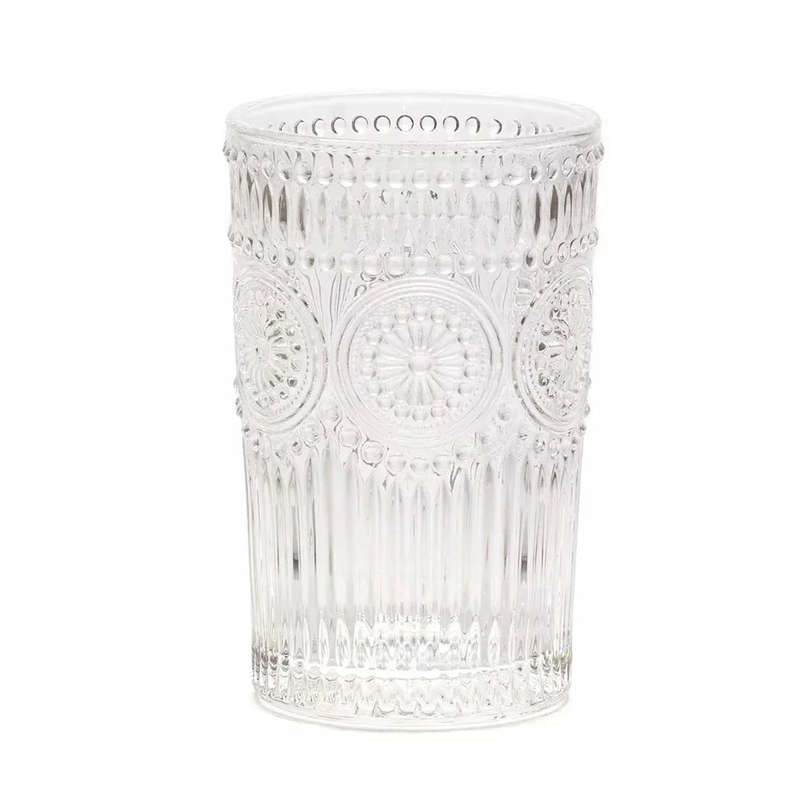 Drinking Glass - Pinwheel Clear 350ml