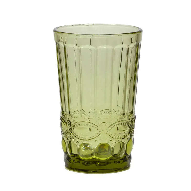 Drinking Glass - Vintage Green 340ml