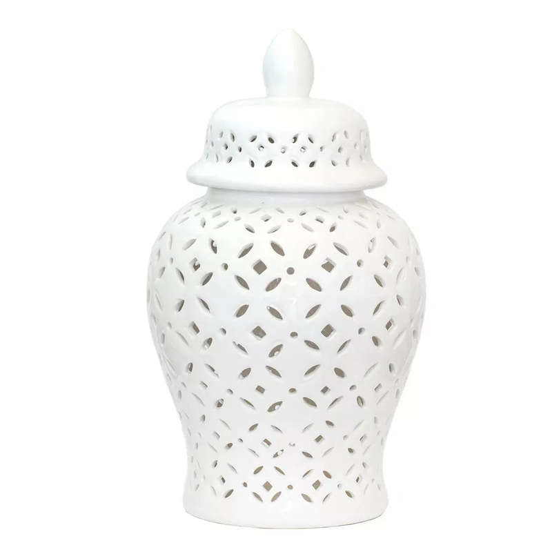 Ginger Jar - White Cut-Out 40cm