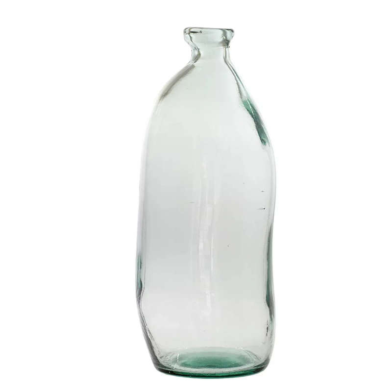 Glass Vase - Recycled Material Sculpted 35cm