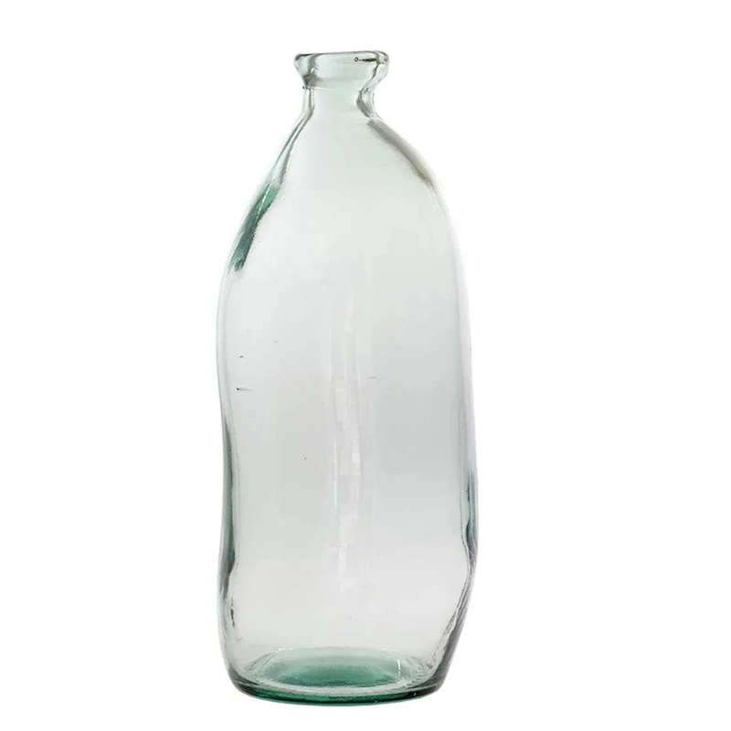 Glass Vase - Recycled Material Sculpted 35cm