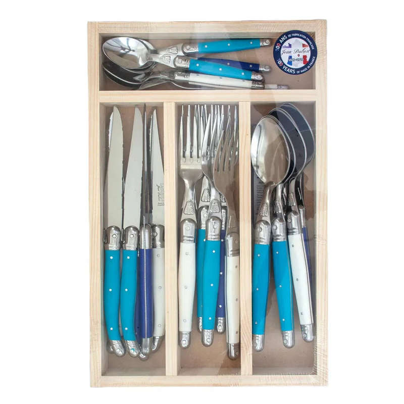 Jean Dubost Laguiole Cutlery Set of 24 - Blues
