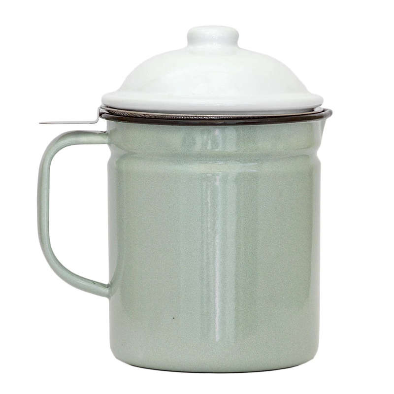 Strainer Canister - Enamel Various Colours 1.25L
