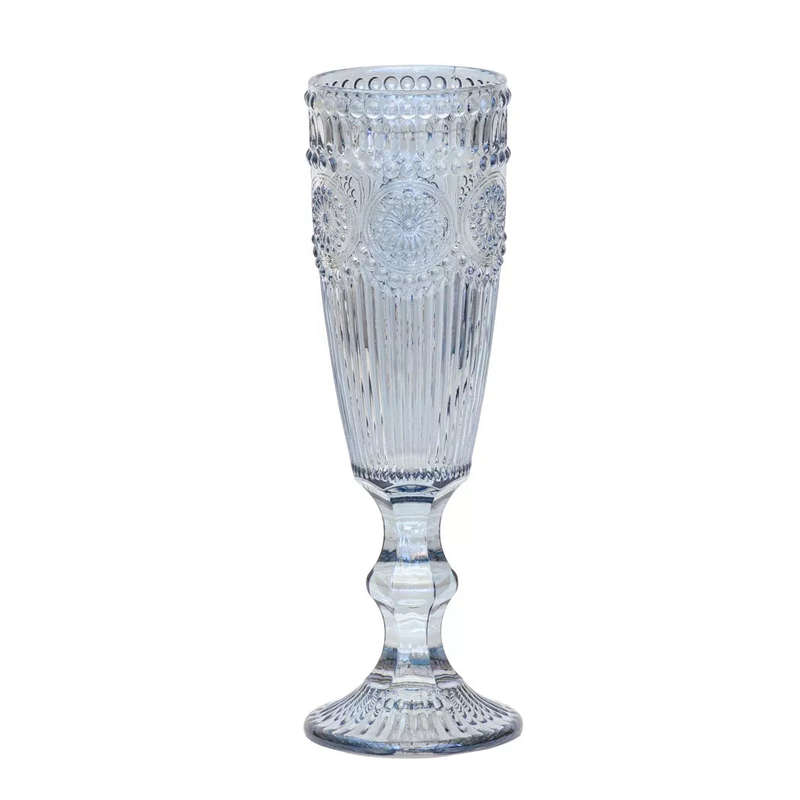 Champagne Glass Set - Pinwheel Pearlescent 135ml x 6