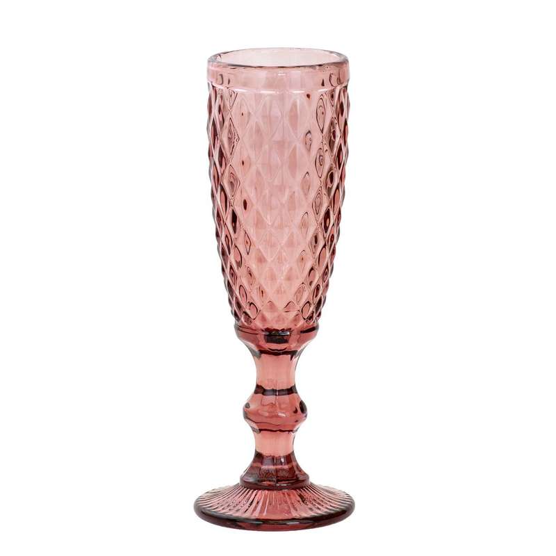 Champagne Flute - Diamonds Magenta 175ml