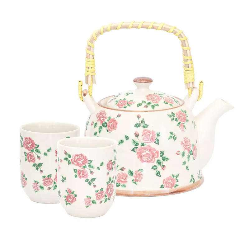 Teacup Set - Pink Roses