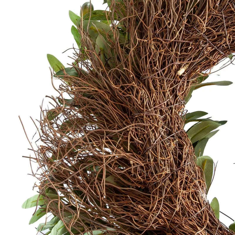 Wreath - Olive Bush With Twigs 55cm