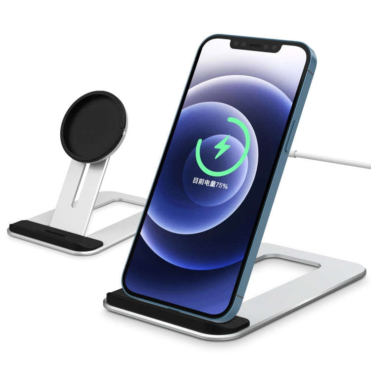 MagSafe Magnetic Wireless Charger Aluminum Alloy Up and Down Adjustable Desktop Stand for iPhone ...
