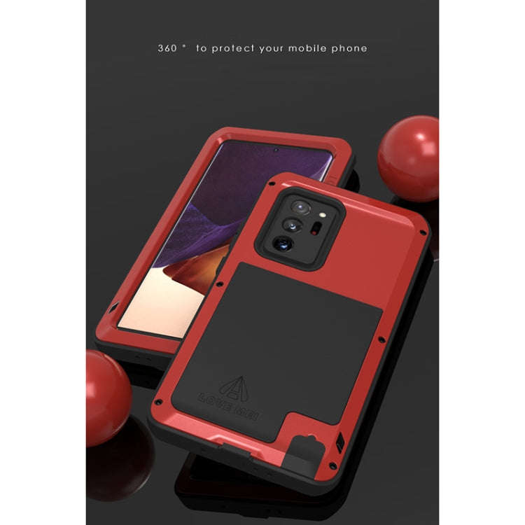 For Samsung Galaxy Note 20 Ultra LOVE MEI Metal Shockproof Waterproof Dustproof Protective Case w...