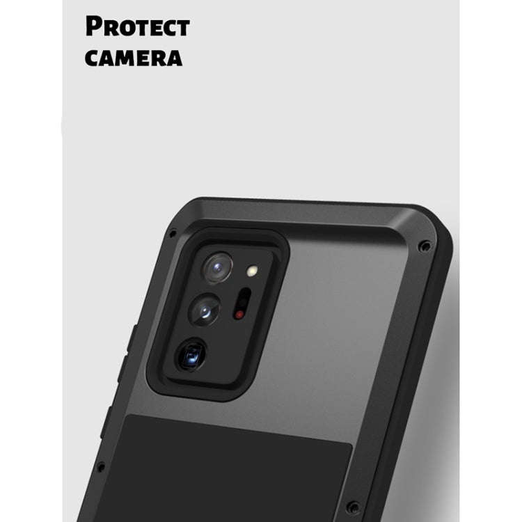 For Samsung Galaxy Note 20 Ultra LOVE MEI Metal Shockproof Waterproof Dustproof Protective Case w...